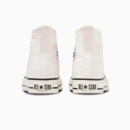JAPAN LIMITED CONVERSE CANVAS ALL STAR J HI MADE IN JAPAN WHITE BLACK NATURAL - Picture 3 of 28