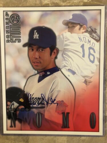 Los Angeles Dodgers Hideo Nomo Signed 8x10 Photo Card - Picture 1 of 3