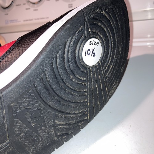 Nike Air Jordan Access Jumpman schwarz rot Turnschuhe Größe 10,5 AR3762-006 - Bild 10 von 14