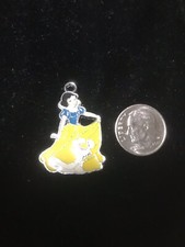 Snow White princess character Enamel charm - Necklace Pendant Charm Style