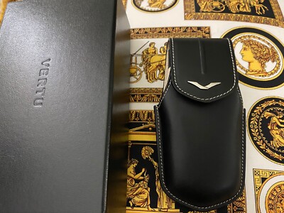 Vertu Ascent Ti Vertical Black and White Calf leather Case Brand NEW