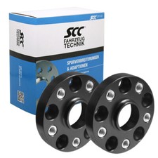 2x Spurverbreiterung 20mm LK 5x112 40mm Ges. SCC Distanzscheibe D66,6mm Schwarz