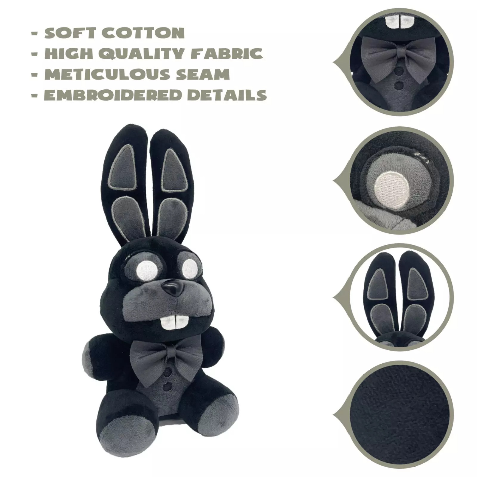 XSmart 7" Shadow Bonnie Plush, FNaF Five Nights at Freddy's Special Edition