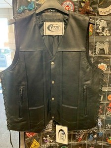 leather vest ebay