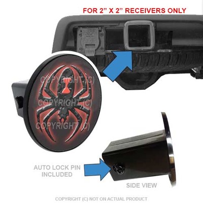 Custom Class 3 Tow Hitch Receiver 2'' Insert Plug Truck & SUV - WIDOW SPIDER