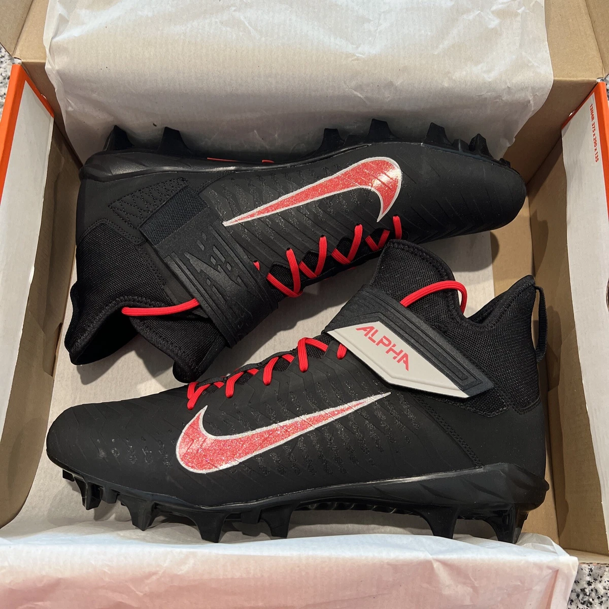 Size 14 Alpha Menace Pro 2 Low Detachable Football Cleats Ohio State PE Amazon.com | Nike Men main image 3