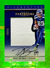 #4/15 2017 AUTO Jumbo jersey Doug Baldwin Preferred Silhouettes WR SEAHAWKS