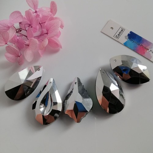 NUJA 10pcs K9 Crystal Crystal Pendentifs Prisms (Bague Libre) Coupe Multicolore;Verre à facettes 36mm U-ICLILE Gouttes pour la décoration de la Topper de gâteau (Couleur : Mixed Colors NUJA 10pcs K9 Crystal Crystal Pendentifs Prisms (Bague Libre) Coupe Multicolore;Verre à facettes 36mm U-ICLILE Gouttes pour la décoration de la Topper de gâteau (Couleur : Mixed Colors