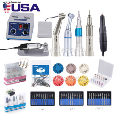 Dental Lab Micro Motor N3 Polisher E-Type/Low Speed Handpiece /Polishing Bur Kit
