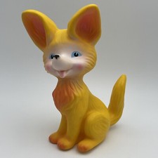 Superbe Pouet Renard jaune Delacoste Vintage no Disney Mickey Bambi Nain TBE