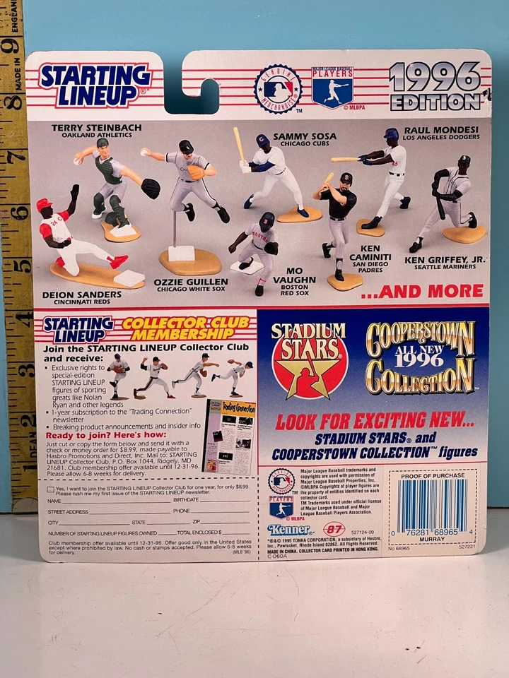 1996 Starting Lineup Extended Series Baseball Action Figure: EDDIE MURRAY🔥 - Image 2 of 3
