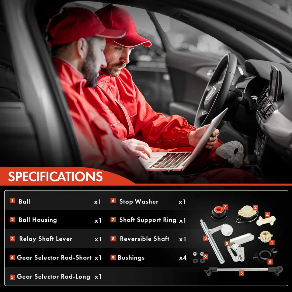 Kit de palanca de cambios de transmisión para Volkswagen Jetta Golf 1993-1999 Cabrio 95-02 Foto 2 de 4