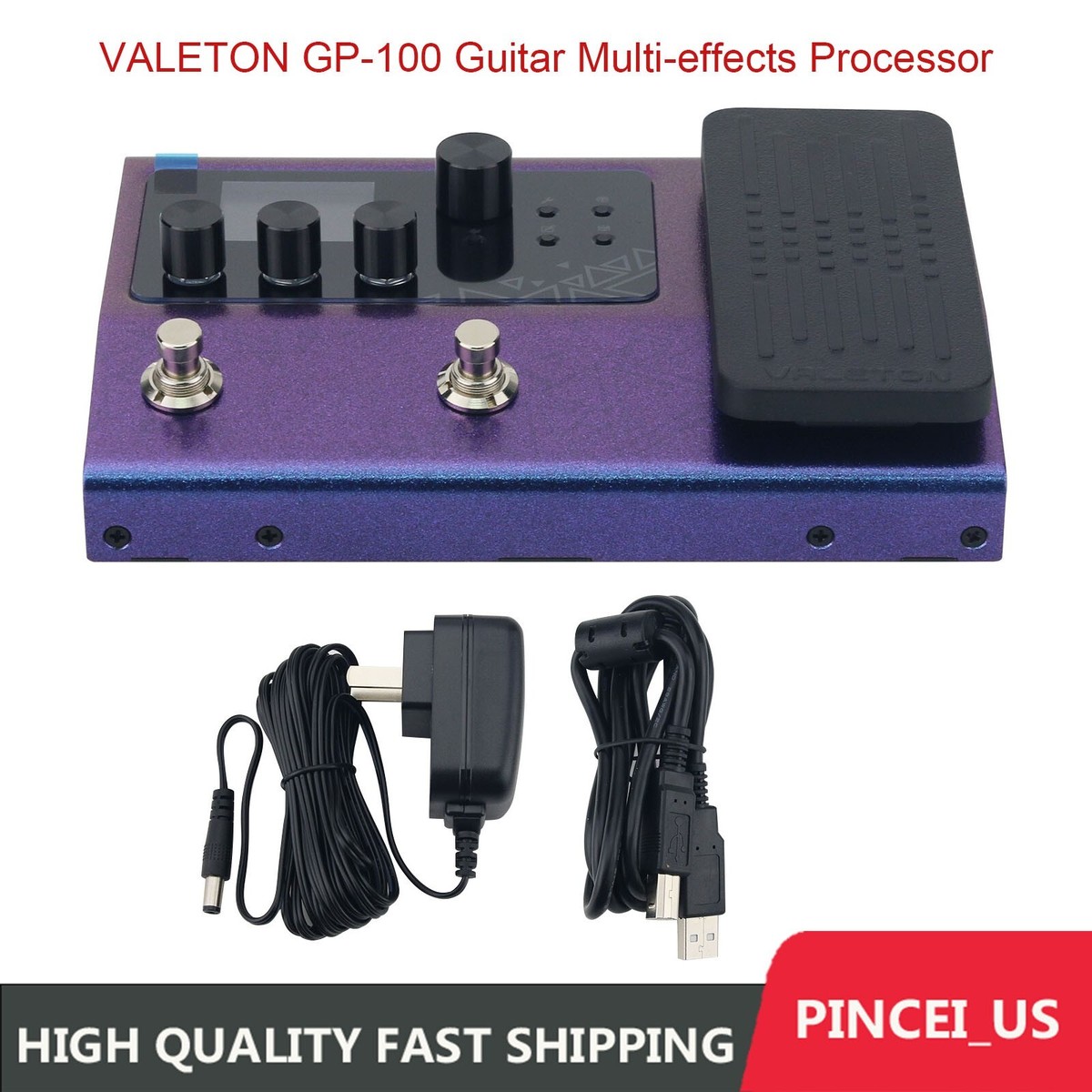 GP-100 Guitar Multi-effects Processor Stereo USB Audio with 140