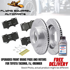 Premium Front Upgraded Performance Brake Kit for 2005-2023 Toyota Tacoma, FJ