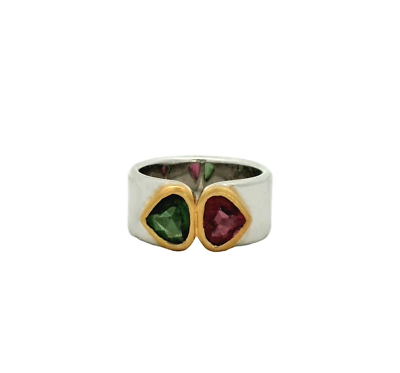 Vintage Marina B Ring In 18K Two-Tone Gold