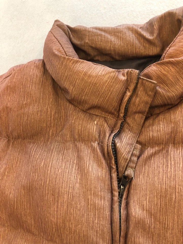 Weatherproof Puffer Vest Men's Extra Large Brown Full Zip Jacket Coat - Image 3 of 4