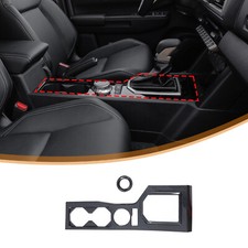 Para Mitsubishi L200 2024-2025 LHD ABS Carbono Coche Control Centro Panel Engranaje Tapicería