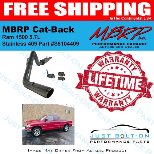 MBRP 3in CatBack Exhaust 20042005 Ram 1500 HEMI 5.7L T409 SS S5104409