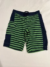 Patagonia Striped Bathing Suit Swim Trunks Boys Large Size 12 Green Blue