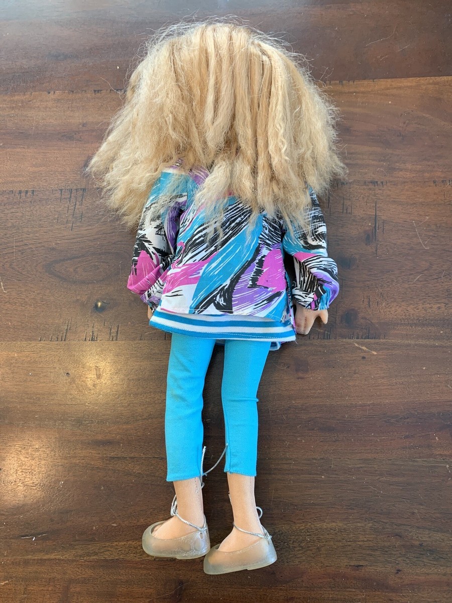 Vintage Mattel 1986 Hot Looks 80's Doll Chelsea Large 19” Posable