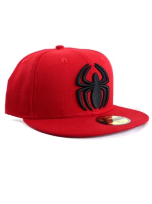 New Era Spider-Man 59fifty Custom Fitted Hat Size 7 1/4 Marvel