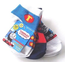Thomas  Friends Socks Safety Toe 3 Pair Boys 6-12 Months