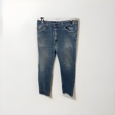 VTG Levi  s Jeans Mens 36X34 Blue 505 Straight Orange Tab MADE IN USA 80s
