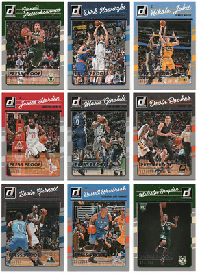2016-17 Donruss Press Proofs Silver /299 - Pick Any