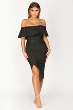 Fashion Nova Women’s Black Portrayal Bandage Dress Size Small S NEW NWT