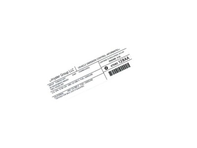 Genuine Vehicle Emission Control Information Label 47480128AA 