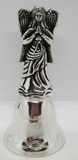 1999 Madison Avenue Collectible Silverplated Angel Bell Making Spirits Bright #4