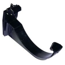 Round Fascia Bracket 112mm Black Gutter / Guttering Fixing Clip RK1 | Floplast