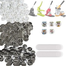 VEVOR 500 Sets 1.25 inch 32mm Pin Back Button Parts for Button Maker Machine, DI