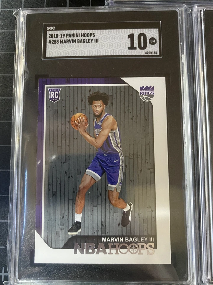 MARVIN BAGLEY ROOKIE NBA Hoops #258 SGC Graded 10 x 5!! - Image 4 of 4