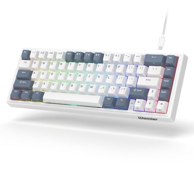 Womier VK66 60% Percent Keyboard with Hot Swappable, Wired Mechanical Gaming ...