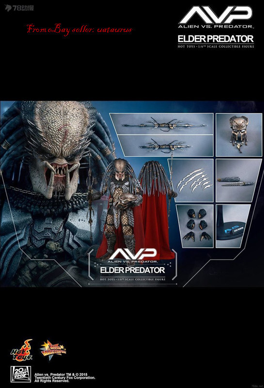 廃盤　HOTTOYS　AVP　ELDERPREDATOR　フィギュア　プレデター ムービー・マスターピース】『AVP』1／6スケールフィギュア