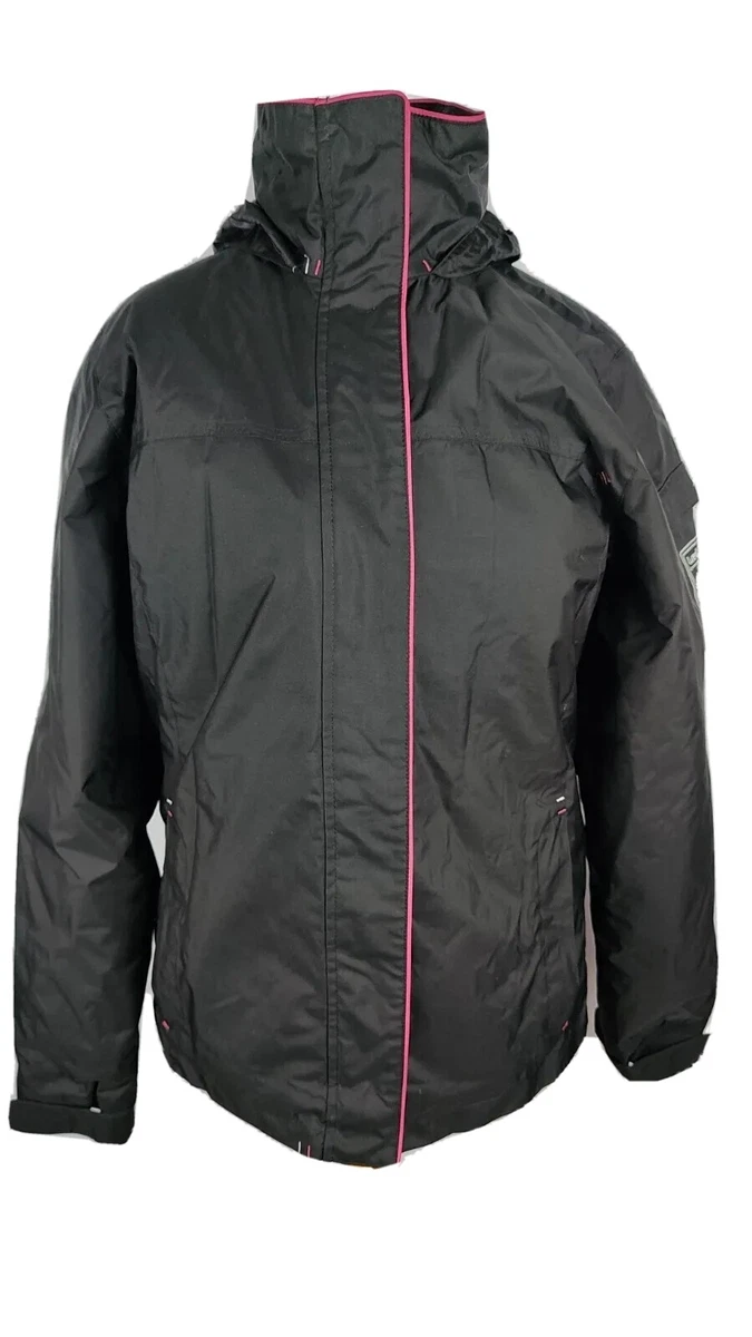 Wed'ze Decathlon Women's Oxylane Black + Pink Winter Ski Jacket / Coat 12  UK / M