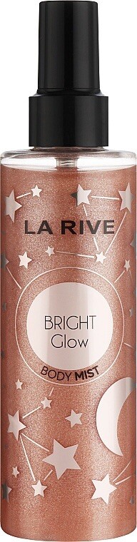 Spray scintillant La Rive Bright Glow brume parfumée corps hydratante nacrée