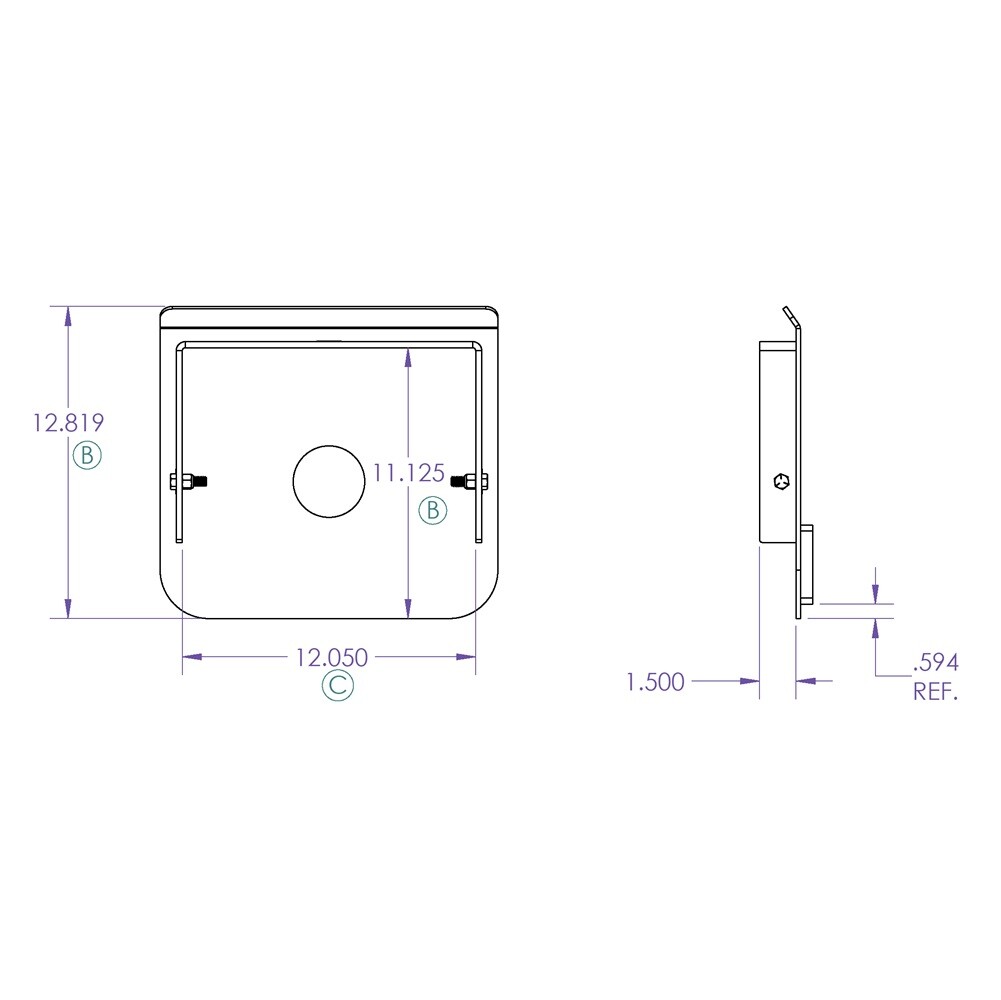 GENY Capture Plate for Executive King Pin 23K Fifth Wheel Hitch Slider ...
