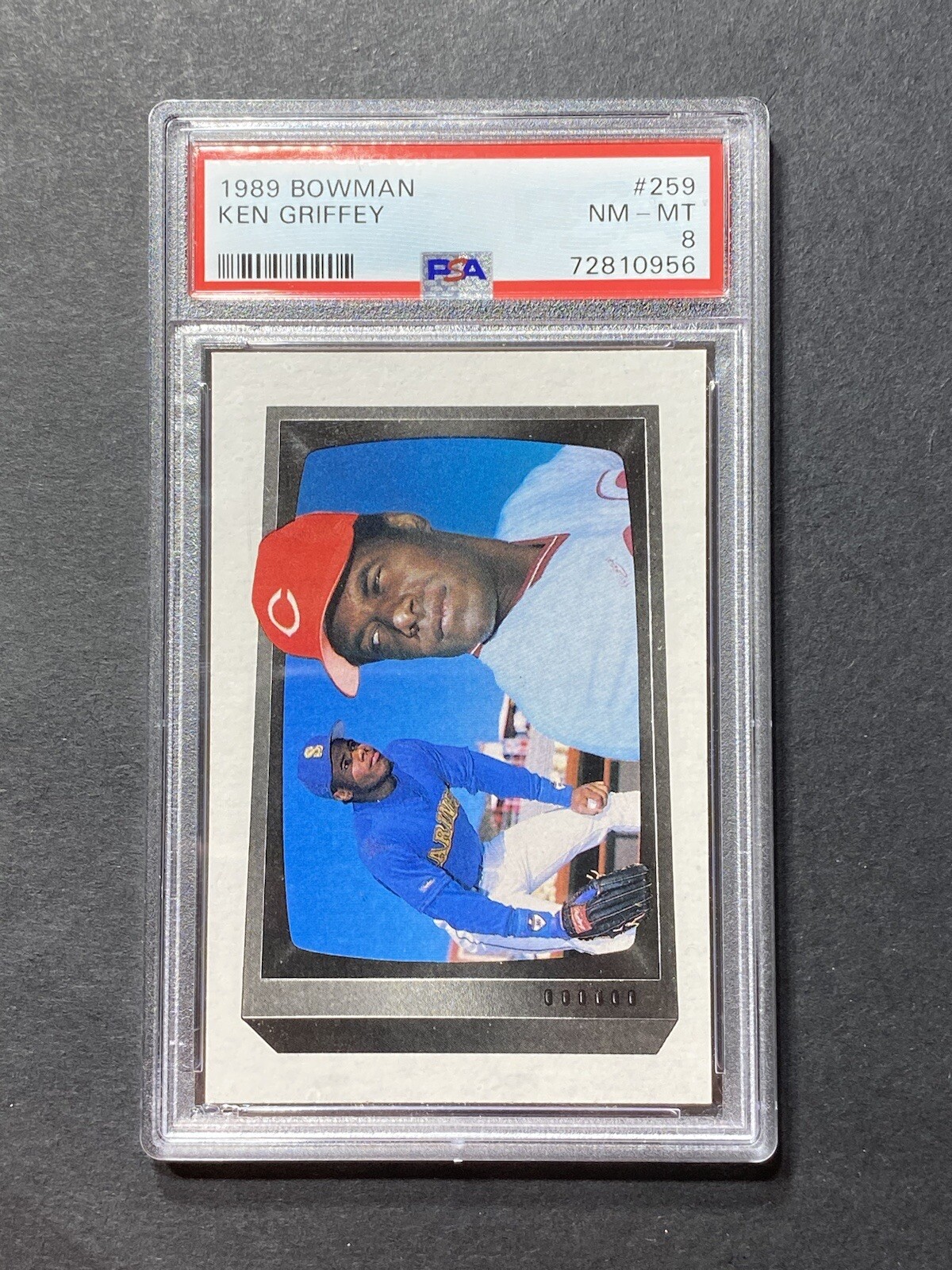1989 Bowman #259 Ken Griffey Sr & Jr. Father & Son PSA 8 NM-MT