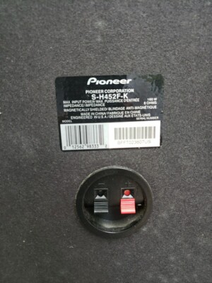 2 VINTAGE PIONEER S H-452F-K 3-WAY 3 SPEAKER SYSTEM. 8ohms 160w