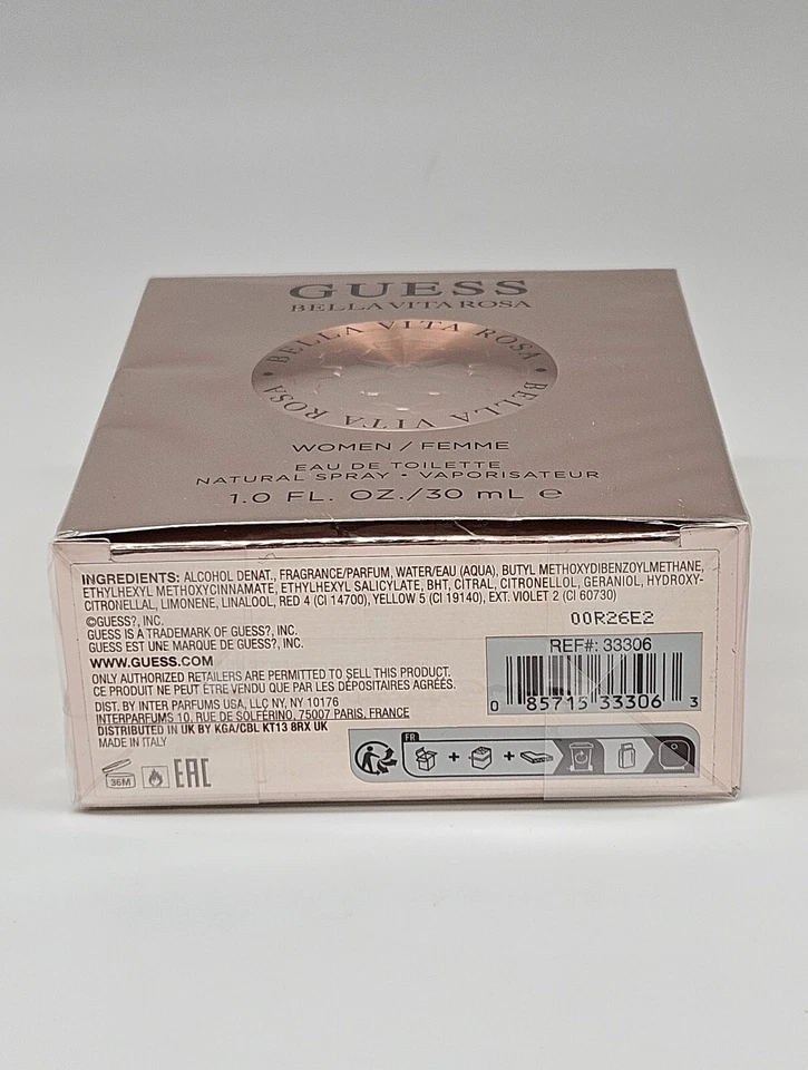 GUESS BELLA VITA ROSA by Guess Women's Eau De Toilette EDT Spray 1.0 oz / 30 mL - Image 3 of 3