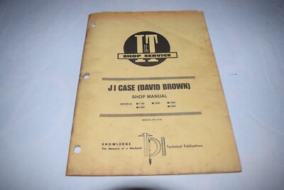 I&T Shop Service Manual for JI Case (David Browning) 1190 1290 1390 149 Tractors