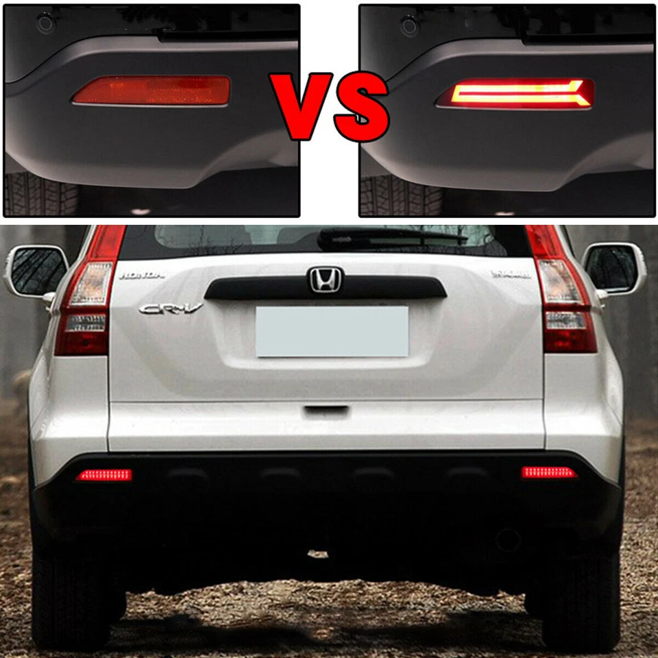 LED Rear Bumper Reflector Fog Brake Turn Indicator Lights For Honda City 2012-14 - Image 2 of 4