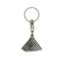 Pyramid Egyptian Handcrafted In Solid English Pewter Key ring Hin-KR1562