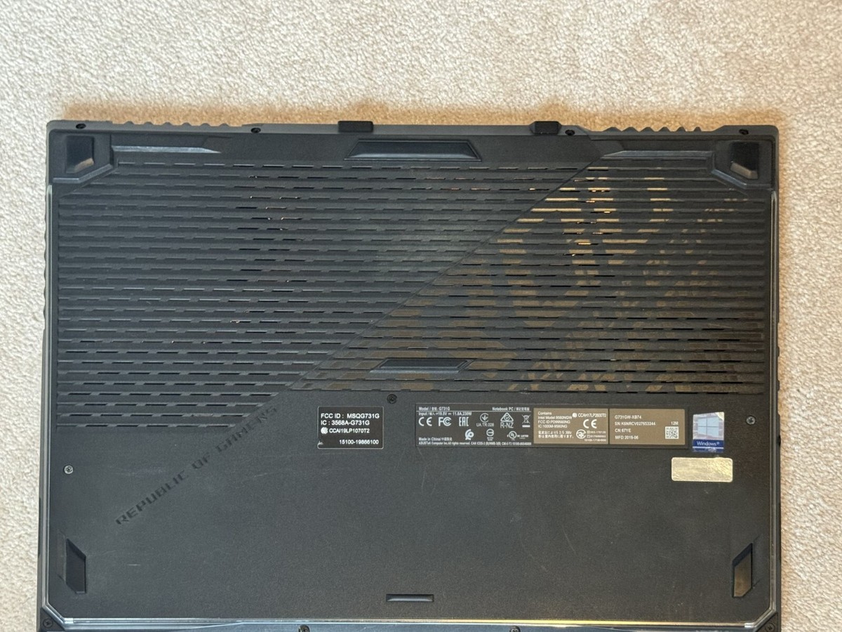 Asus ROG Strix G731gw Gaming/Entertainment Laptop | eBay