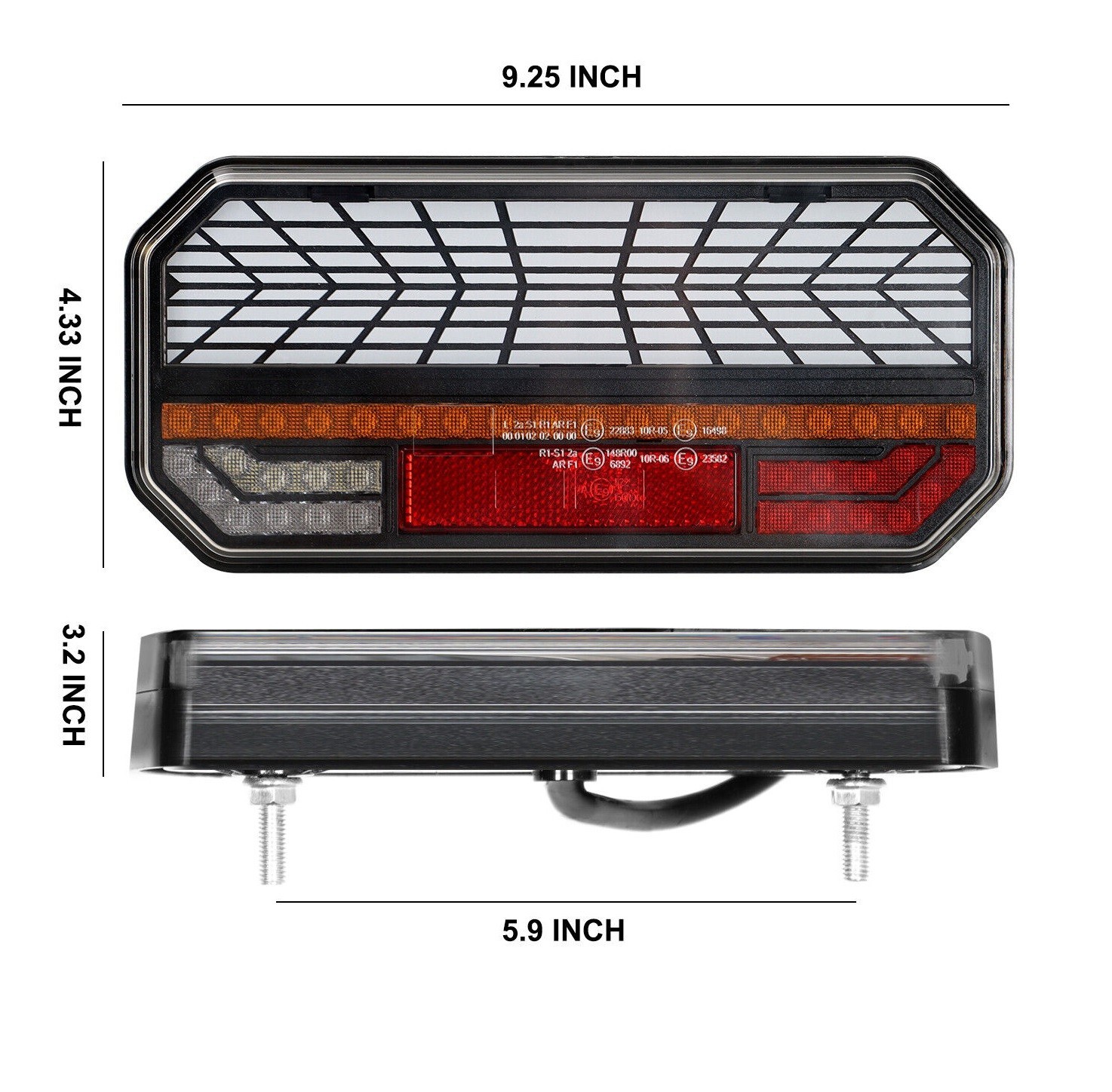 Feux arrière LED E9 au design premium avec indicateurs de direction séquentiels - 2