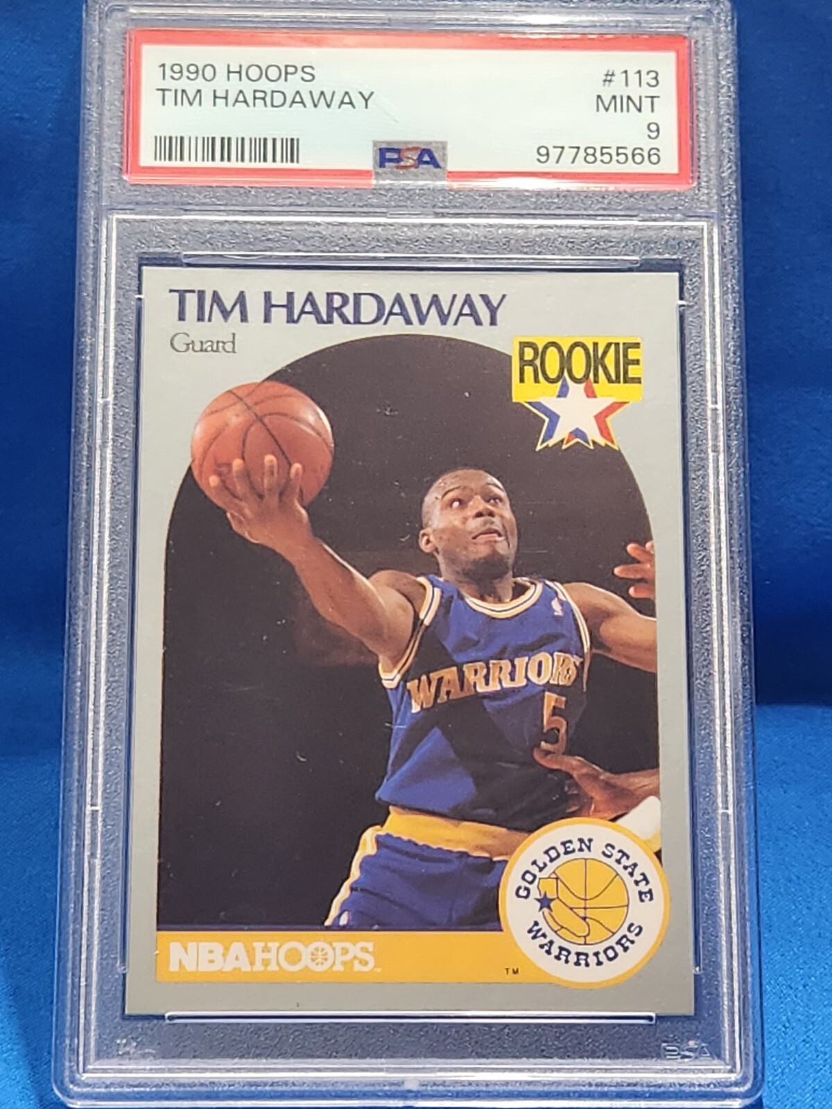 Tim Hardaway 1990 Hoops #113 PSA 9 RC