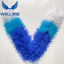 10-15cm, 2yards, 10 layers of mixed color ostrich feather BOA, Hallowee/carnival