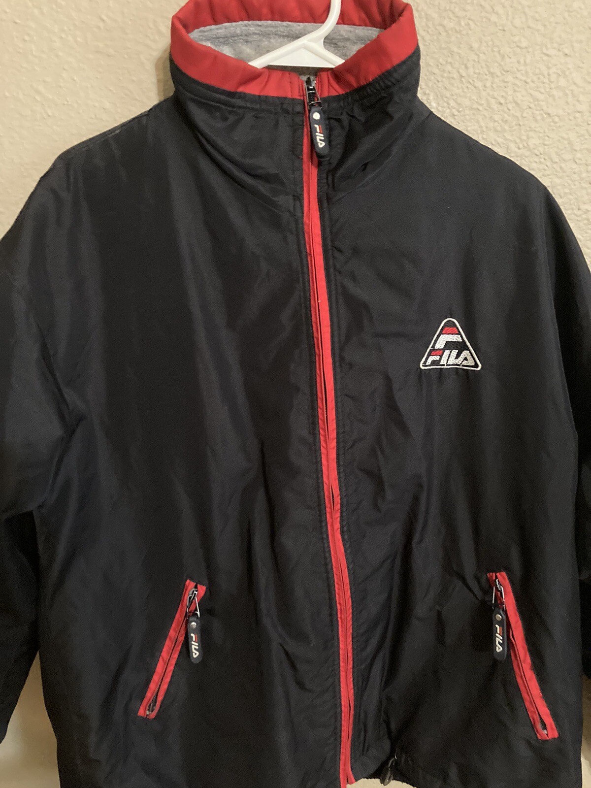 Giacca Ricamata Vintage Anni '90 FILA Frangivento